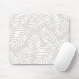 Tropical Palm Leaves - Sand Mouse Pad