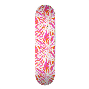 Tropical Palm Leaves Skateboard
