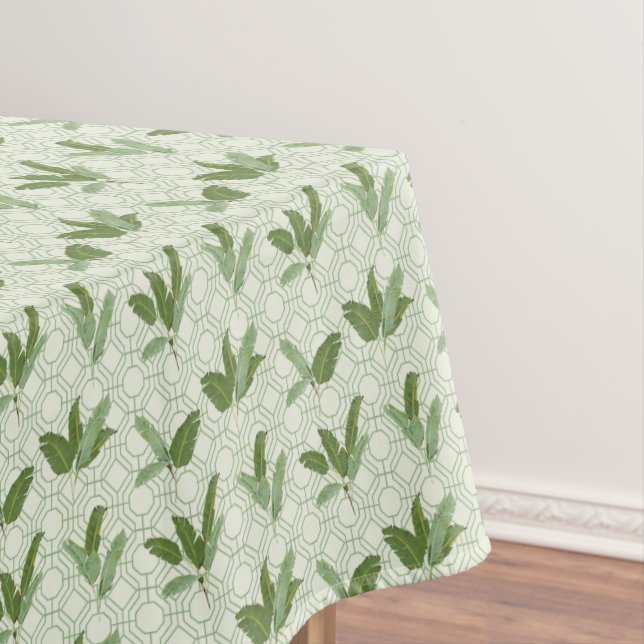 Tropical Palm Leaves Tablecloth (In Situ)