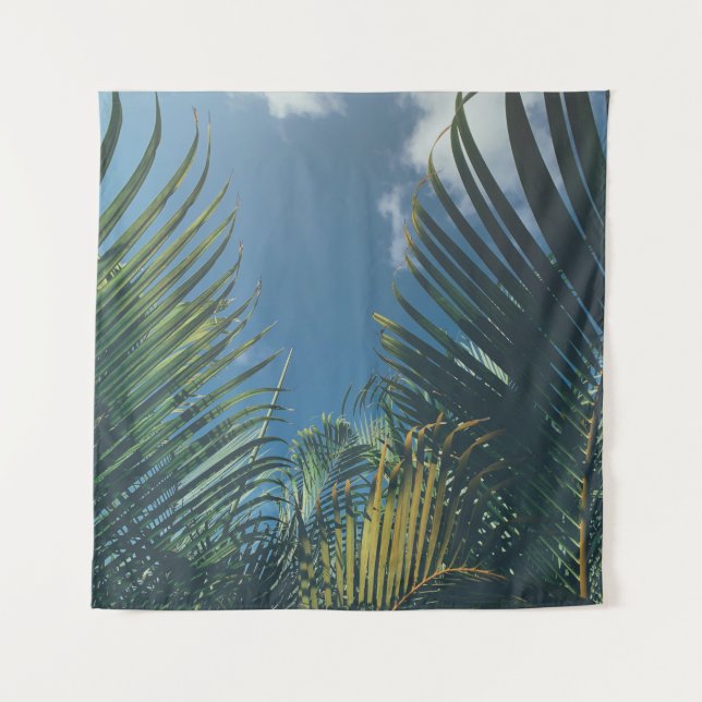 TROPICAL PALM LEAVES TAPESTRY (Front)