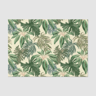 Tropical Palm Leaves Tissue Paper