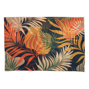 Tropical Palm Leaves: Vintage Seamless Pillowcase