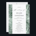 Tropical Palm Leaves Wedding Program - Mint Green<br><div class="desc">Invite your guests into your wedding with your beautiful Wedding ceremony Tropical Palm Leaves Wedding Ceremony Programs. These wedding ceremony programs feature hand painted watercolor sage or mint green and tropical greenery to give your programs custom luxury without the price. They are great for summer weddings, beach weddings, tropical weddings,...</div>