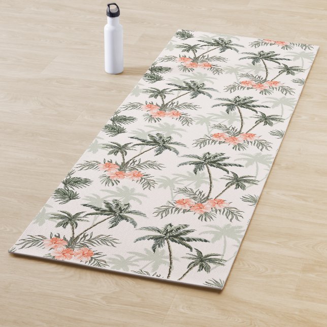 Tropical Palm Print Yoga Mat (In Situ)
