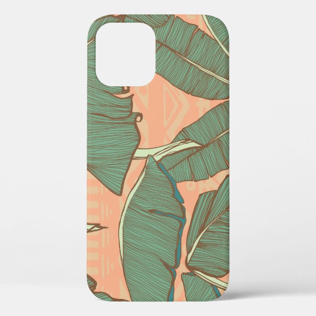 Tropical Palm: Seamless Leaf Background Case-Mate iPhone Case (Back)