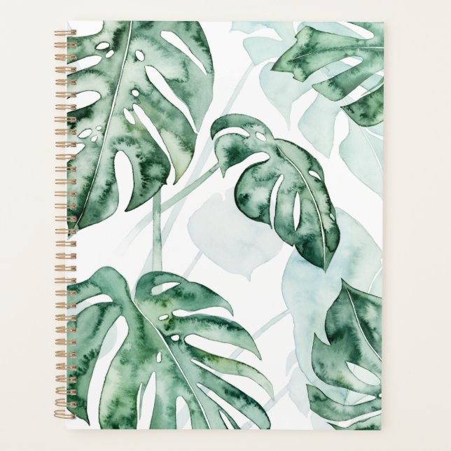 Tropical Palm Split Leaf Planner (Front)