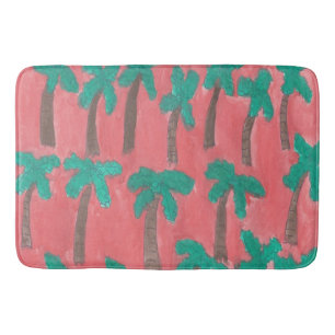 Tropical Palm Tree Bath Mat