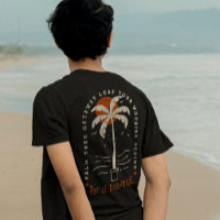 Tropical Palm Tree Beach Vibes Summer Sun Retro
