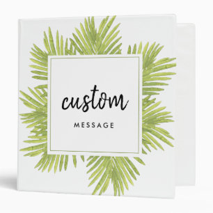 Tropical palm tree binder