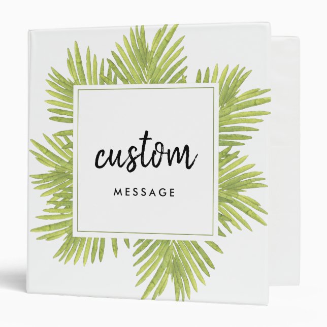Tropical palm tree binder (Front/Inside)