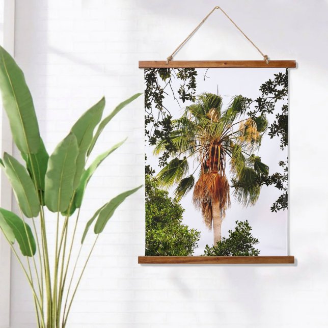 Tropical Palm Tree Botanical Photographic Hanging Tapestry (Creator Uploaded)
