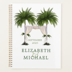 Tropical Palm Tree Chuppah Elégant Mariage moderne