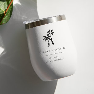 Tropical Palm Tree Destination Wedding Favour