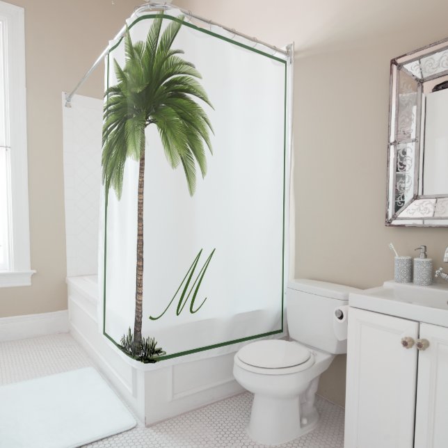 Tropical  Palm Tree  Elegant Champagne Marble (In Situ)