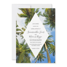 Tropical Palm Tree Florida Beach Wedding