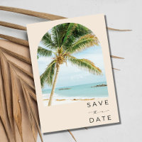 Tropical Palm Tree Key West Beach Wedding