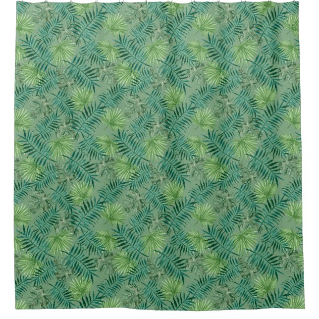 Tropical Palm Tree Leaves Pattern Green (Front)