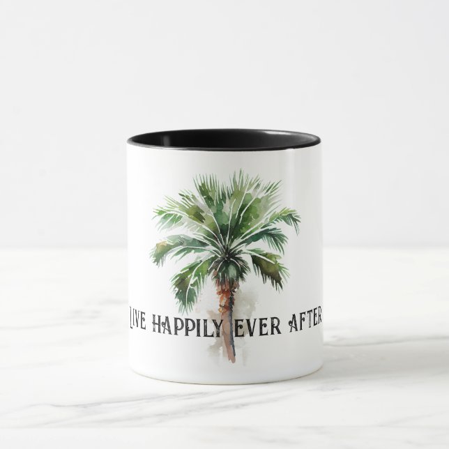 Tropical Palm Tree   Mug (Center)