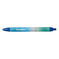 Tropical Palm Tree Ocean Blue Green Weathered Name