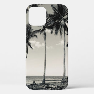 TROPICAL PALM TREE ON THE BEACH iPhone 12 CASE