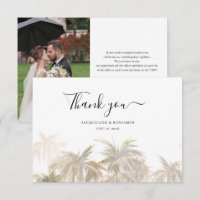 Tropical Palm Tree Photo Wedding