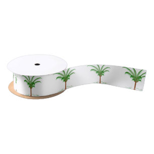 Tropical Palm Tree Satin Ribbon