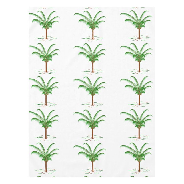 Tropical Palm Tree Tablecloth (Front)