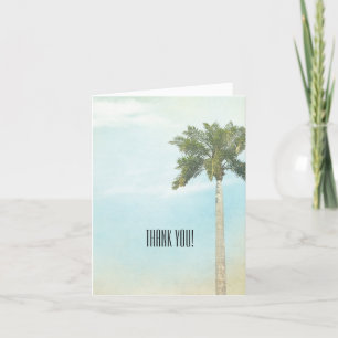 Tropical Palm tree Thank You Card