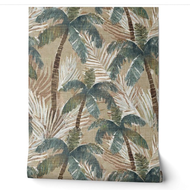 tropical palm tree wallpaper (Unrolling)