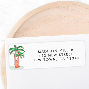 Tropical Palm Trees Adresse de retour
