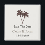 Tropical Palm Trees Beach Wedding Stationery Magnet<br><div class="desc">Tropical Palm Trees Beach Wedding Stationery</div>