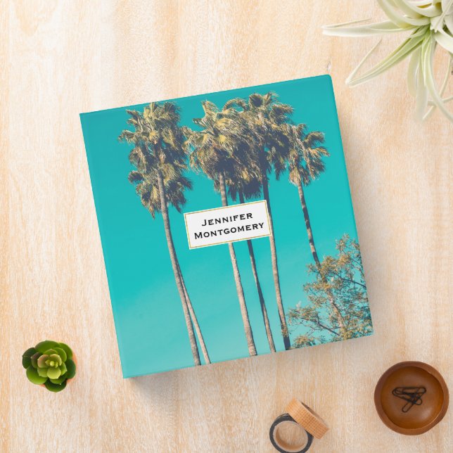 Tropical Palm Trees California Retro Binder (In Situ)