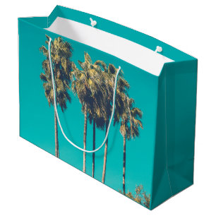 Tropical Palm Trees California Retro Large Gift Bag
