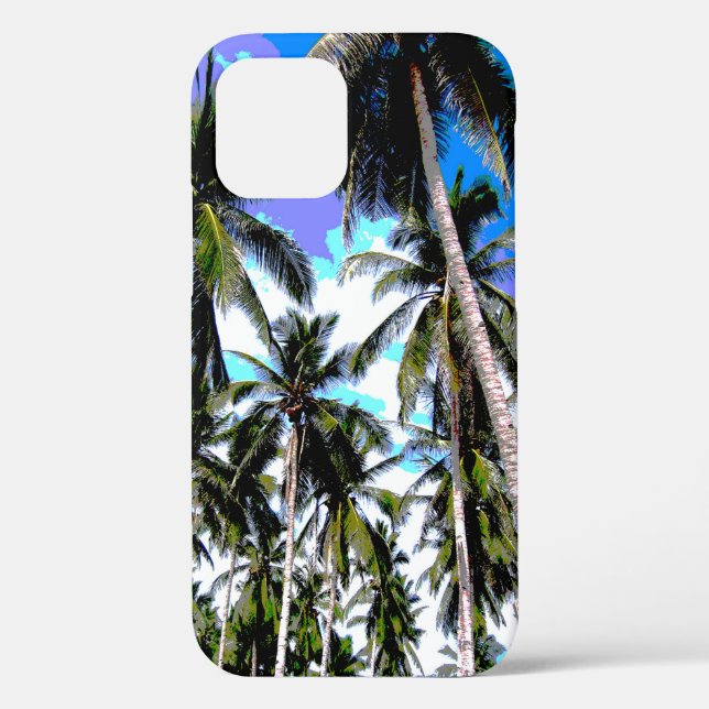 Tropical Palm Trees Design Case-Mate iPhone Case (Back)