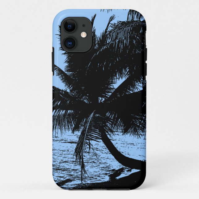 Tropical Palm Trees Design Cell Phone Case (Back)