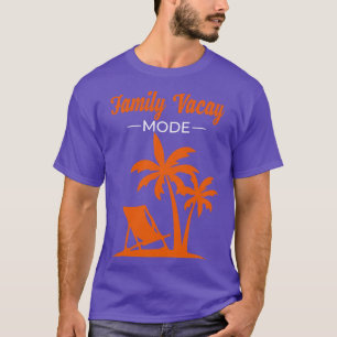 Tropical Palm Trees Funny Family Vacation Summer T-Shirt
