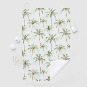 Tropical Palm Trees   Golf Towel