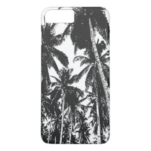 Tropical Palm Trees in Black and White Case-Mate iPhone Case