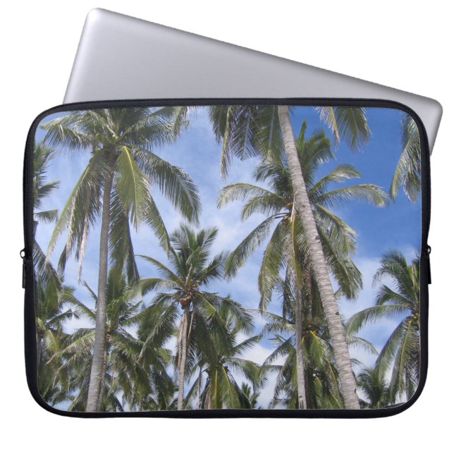 Tropical Palm Trees Laptop Sleeve (Front)