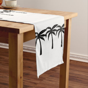 Tropical Palm Trees Long Table Runner