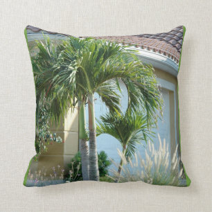 Tropical palm trees ornamental grass Pillows