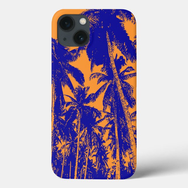 Tropical Palm Trees Pattern Cell Phone Case (Back)