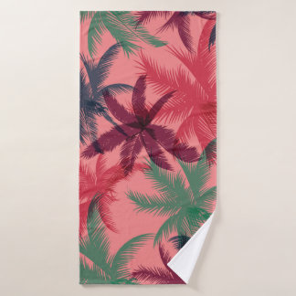 Tropical Palm Trees: Seamless Pattern Bath Towel