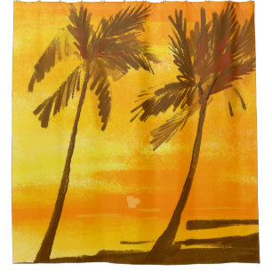 Tropical Palm Trees Summer Background