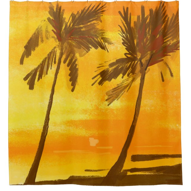 Tropical Palm Trees Summer Background (Front)