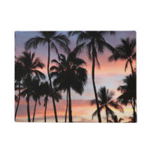 Tropical Palm Trees Sunset