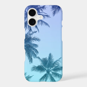 Tropical Palm Trees Teal Gradient Trendy