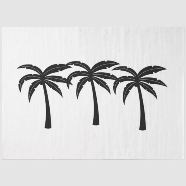 Tropical Palm Trees Tissue Paper (Front)