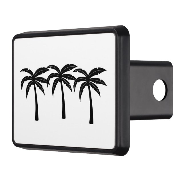 Tropical Palm Trees Trailer Hitch Cover (Left)