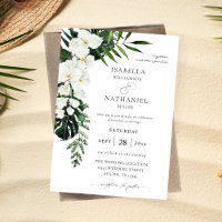 Tropical Palm & White Floral Wedding 2